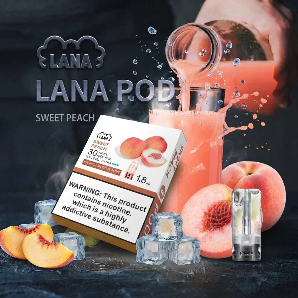 lana煙彈_水蜜桃風味_一代通用煙彈 lana煙彈_水蜜桃風味_一代通用煙彈